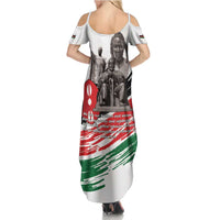 Kenya Mashujaa Day Family Matching Summer Maxi Dress and Hawaiian Shirt Kenyan Heroes - Wonder Print Shop