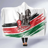 Kenya Mashujaa Day Hooded Blanket Kenyan Heroes - Wonder Print Shop