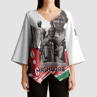 Kenya Mashujaa Day Kimono Sleeve Blouse Kenyan Heroes - Wonder Print Shop
