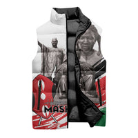 Kenya Mashujaa Day Sleeveless Puffer Jacket Kenyan Heroes - Wonder Print Shop