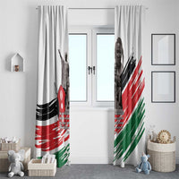 Kenya Mashujaa Day Window Curtain Kenyan Heroes - Wonder Print Shop