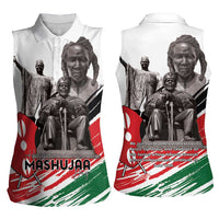 Kenya Mashujaa Day Women Sleeveless Polo Shirt Kenyan Heroes - Wonder Print Shop