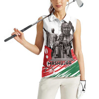 Kenya Mashujaa Day Women Sleeveless Polo Shirt Kenyan Heroes - Wonder Print Shop