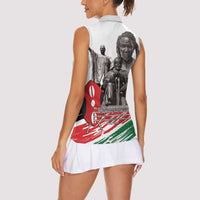 Kenya Mashujaa Day Women Sleeveless Polo Shirt Kenyan Heroes - Wonder Print Shop