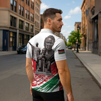 Kenya Mashujaa Day Zipper Polo Shirt Kenyan Heroes - Wonder Print Shop