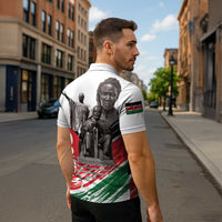 Kenya Mashujaa Day Zipper Polo Shirt Kenyan Heroes - Wonder Print Shop