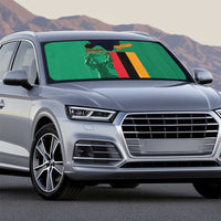 Zambia Independence Day Auto Sun Shade Lusaka Freedom Statue - Wonder Print Shop