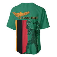 Personalized Zambia Independence Day Baseball Jersey Lusaka Freedom Statue - Wonder Print Shop