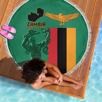 Zambia Independence Day Beach Blanket Lusaka Freedom Statue - Wonder Print Shop