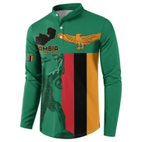 Personalized Zambia Independence Day Button Sweatshirt Lusaka Freedom Statue - Wonder Print Shop