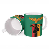 Personalized Zambia Independence Day Ceramic Mug Lusaka Freedom Statue - Wonder Print Shop