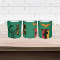 Personalized Zambia Independence Day Ceramic Mug Lusaka Freedom Statue - Wonder Print Shop