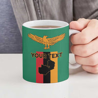 Personalized Zambia Independence Day Ceramic Mug Lusaka Freedom Statue - Wonder Print Shop