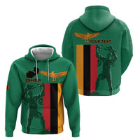 Personalized Zambia Independence Day Hoodie Lusaka Freedom Statue - Wonder Print Shop