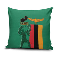 Zambia Independence Day Pillow Cover Lusaka Freedom Statue - Wonder Print Shop
