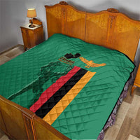 Zambia Independence Day Quilt Lusaka Freedom Statue - Wonder Print Shop