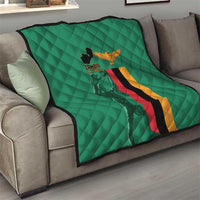 Zambia Independence Day Quilt Lusaka Freedom Statue - Wonder Print Shop