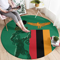 Zambia Independence Day Round Carpet Lusaka Freedom Statue - Wonder Print Shop
