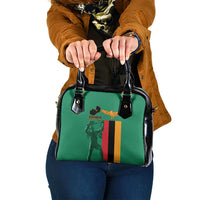 Zambia Independence Day Shoulder Handbag Lusaka Freedom Statue - Wonder Print Shop