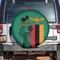 Zambia Independence Day Spare Tire Cover Lusaka Freedom Statue - Wonder Print Shop