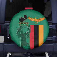 Zambia Independence Day Spare Tire Cover Lusaka Freedom Statue - Wonder Print Shop