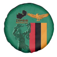 Zambia Independence Day Spare Tire Cover Lusaka Freedom Statue - Wonder Print Shop
