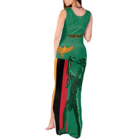 Personalized Zambia Independence Day Tank Maxi Dress Lusaka Freedom Statue - Wonder Print Shop