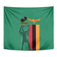 Zambia Independence Day Tapestry Lusaka Freedom Statue - Wonder Print Shop