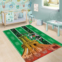 Burkina Faso Martyrs Day Area Rug Monument des Heros Nationaux - Wonder Print Shop