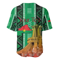 Personalized Burkina Faso Martyrs Day Baseball Jersey Monument des Heros Nationaux - Wonder Print Shop