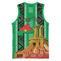Personalized Burkina Faso Martyrs Day Basketball Jersey Monument des Heros Nationaux - Wonder Print Shop