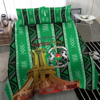 Burkina Faso Martyrs Day Bedding Set Monument des Heros Nationaux - Wonder Print Shop
