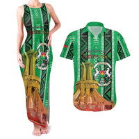 Personalized Burkina Faso Martyrs Day Couples Matching Tank Maxi Dress and Hawaiian Shirt Monument des Heros Nationaux - Wonder Print Shop