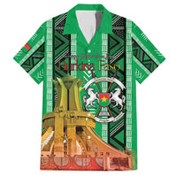Personalized Burkina Faso Martyrs Day Family Matching Off Shoulder Maxi Dress and Hawaiian Shirt Monument des Heros Nationaux - Wonder Print Shop