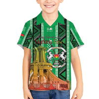 Personalized Burkina Faso Martyrs Day Family Matching Off Shoulder Maxi Dress and Hawaiian Shirt Monument des Heros Nationaux - Wonder Print Shop