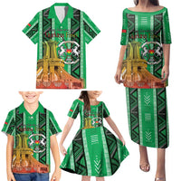 Personalized Burkina Faso Martyrs Day Family Matching Puletasi and Hawaiian Shirt Monument des Heros Nationaux - Wonder Print Shop