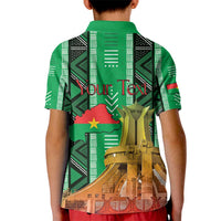 Personalized Burkina Faso Martyrs Day Kid Polo Shirt Monument des Heros Nationaux - Wonder Print Shop