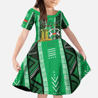 Personalized Burkina Faso Martyrs Day Kid Short Sleeve Dress Monument des Heros Nationaux - Wonder Print Shop