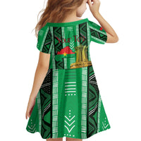 Personalized Burkina Faso Martyrs Day Kid Short Sleeve Dress Monument des Heros Nationaux - Wonder Print Shop