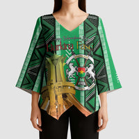 Personalized Burkina Faso Martyrs Day Kimono Sleeve Blouse Monument des Heros Nationaux - Wonder Print Shop
