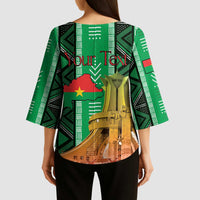 Personalized Burkina Faso Martyrs Day Kimono Sleeve Blouse Monument des Heros Nationaux - Wonder Print Shop