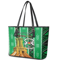 Burkina Faso Martyrs Day Leather Tote Bag Monument des Heros Nationaux - Wonder Print Shop