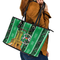 Burkina Faso Martyrs Day Leather Tote Bag Monument des Heros Nationaux - Wonder Print Shop