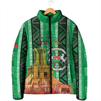 Personalized Burkina Faso Martyrs Day Padded Jacket Monument des Heros Nationaux - Wonder Print Shop