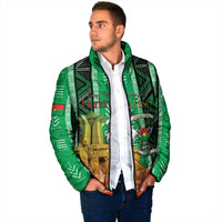 Personalized Burkina Faso Martyrs Day Padded Jacket Monument des Heros Nationaux - Wonder Print Shop