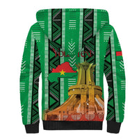 Personalized Burkina Faso Martyrs Day Sherpa Hoodie Monument des Heros Nationaux - Wonder Print Shop