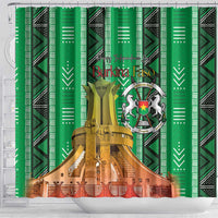 Burkina Faso Martyrs Day Shower Curtain Monument des Heros Nationaux - Wonder Print Shop