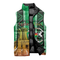 Personalized Burkina Faso Martyrs Day Sleeveless Puffer Jacket Monument des Heros Nationaux - Wonder Print Shop