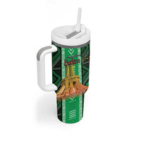 Personalized Burkina Faso Martyrs Day Tumbler With Handle Monument des Heros Nationaux - Wonder Print Shop