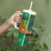 Personalized Burkina Faso Martyrs Day Tumbler With Handle Monument des Heros Nationaux - Wonder Print Shop